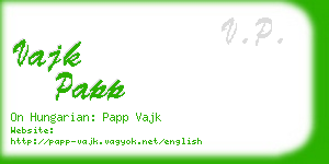 vajk papp business card